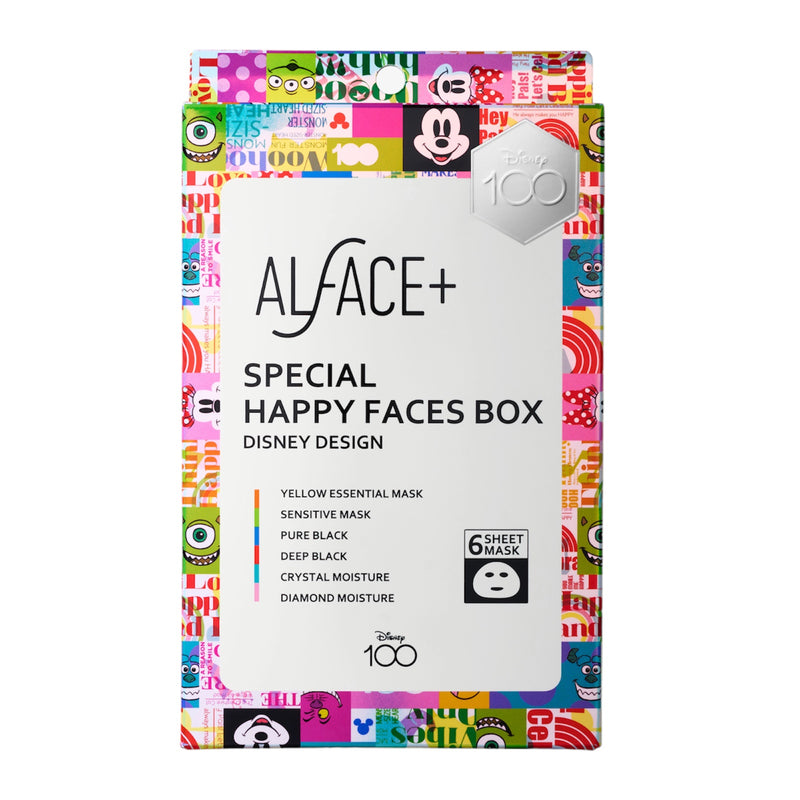 ALFACE+ Disney 100 Special Happy Face Box Mask Limited Edition - 6 Mask Sheets