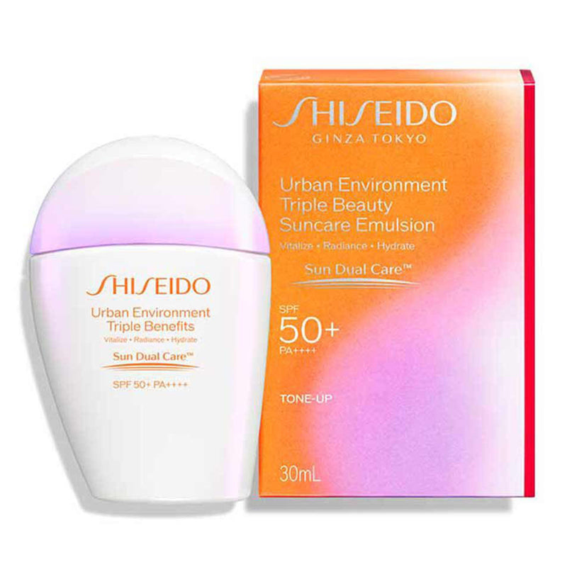 SHISEIDO Urban Environment Triple Beauty Suncare Emulsion SPF50+ PA++++ 30ml