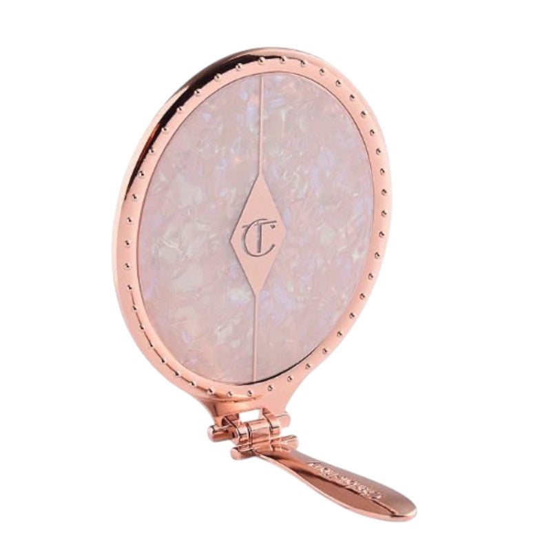 Charlotte Tilbury Pillow Talk Foldable Rose Gold Handheld Stand Mirror Limited Edition