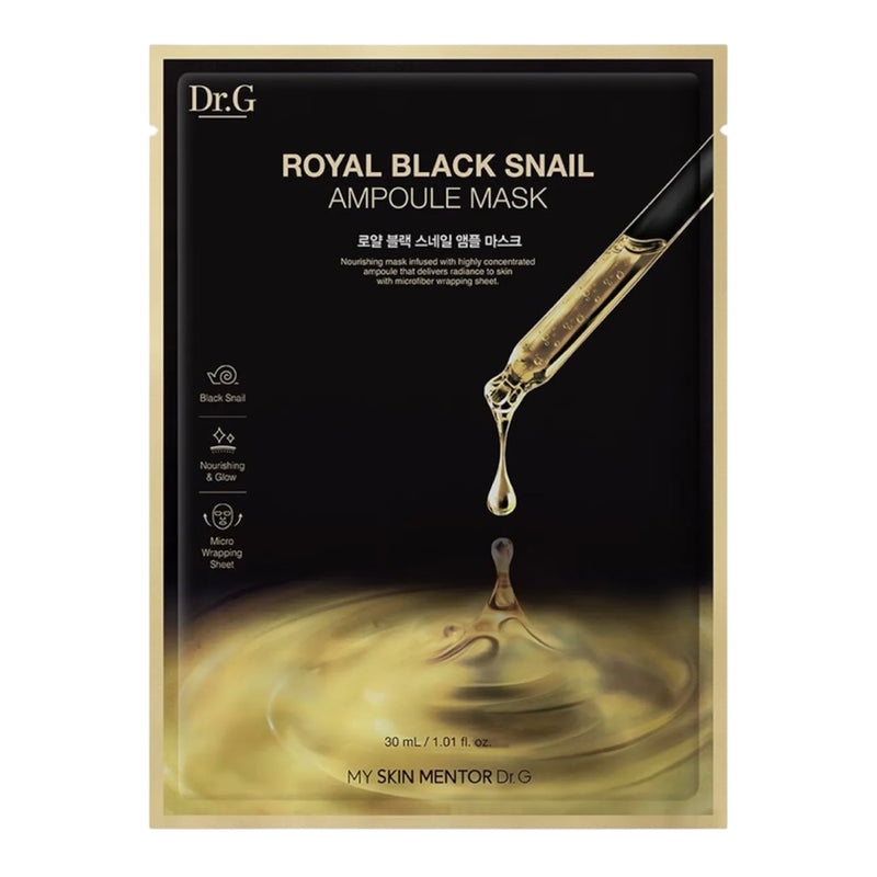 Dr.G Royal Black Snail Ampoule Mask - 10PCS Sheet Mask